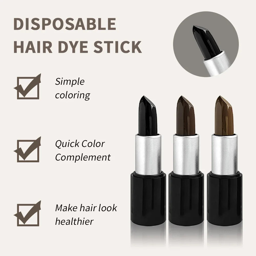 “Lápiz tinte portátil para cubrir canas – Retoque rápido y natural”