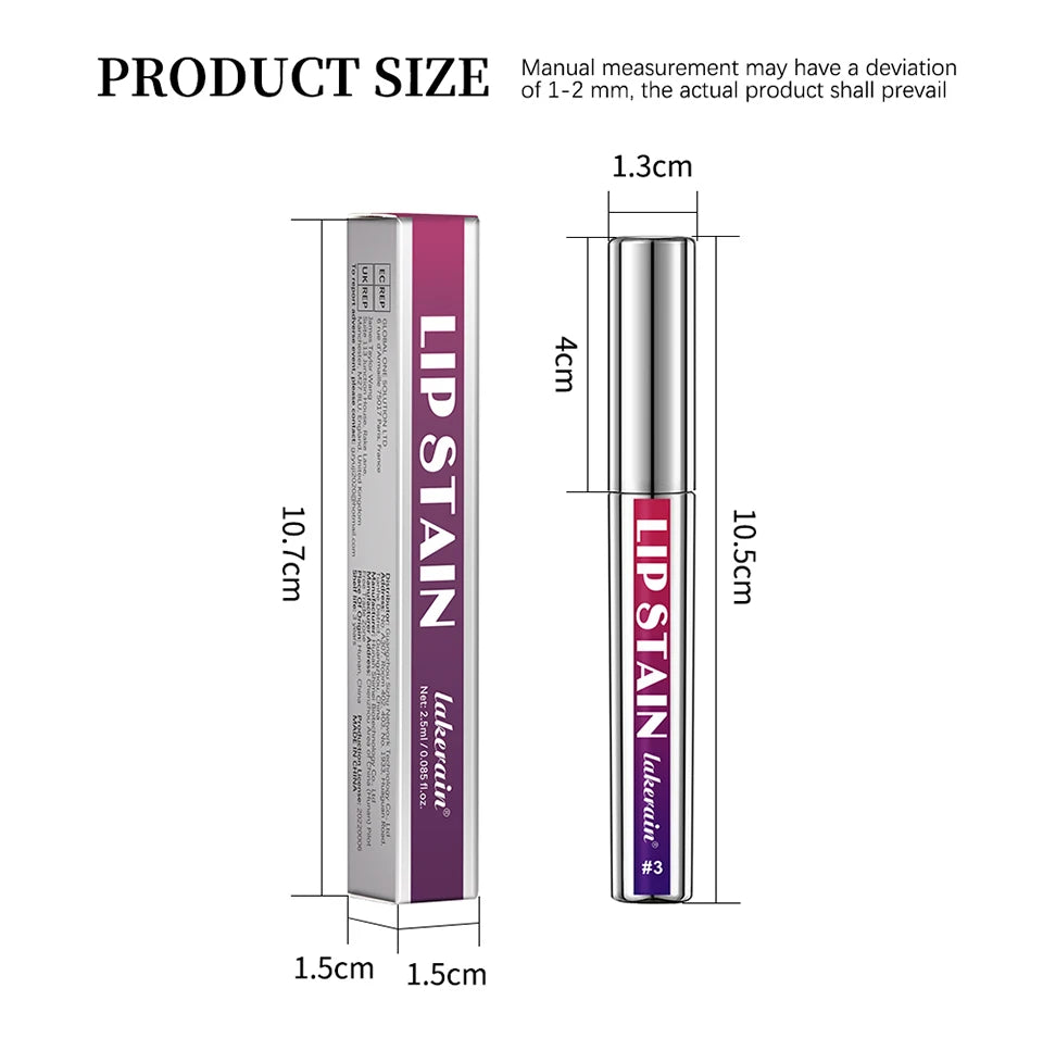 "Tinta labial efecto mate – Color intenso, larga duración, a prueba de agua"