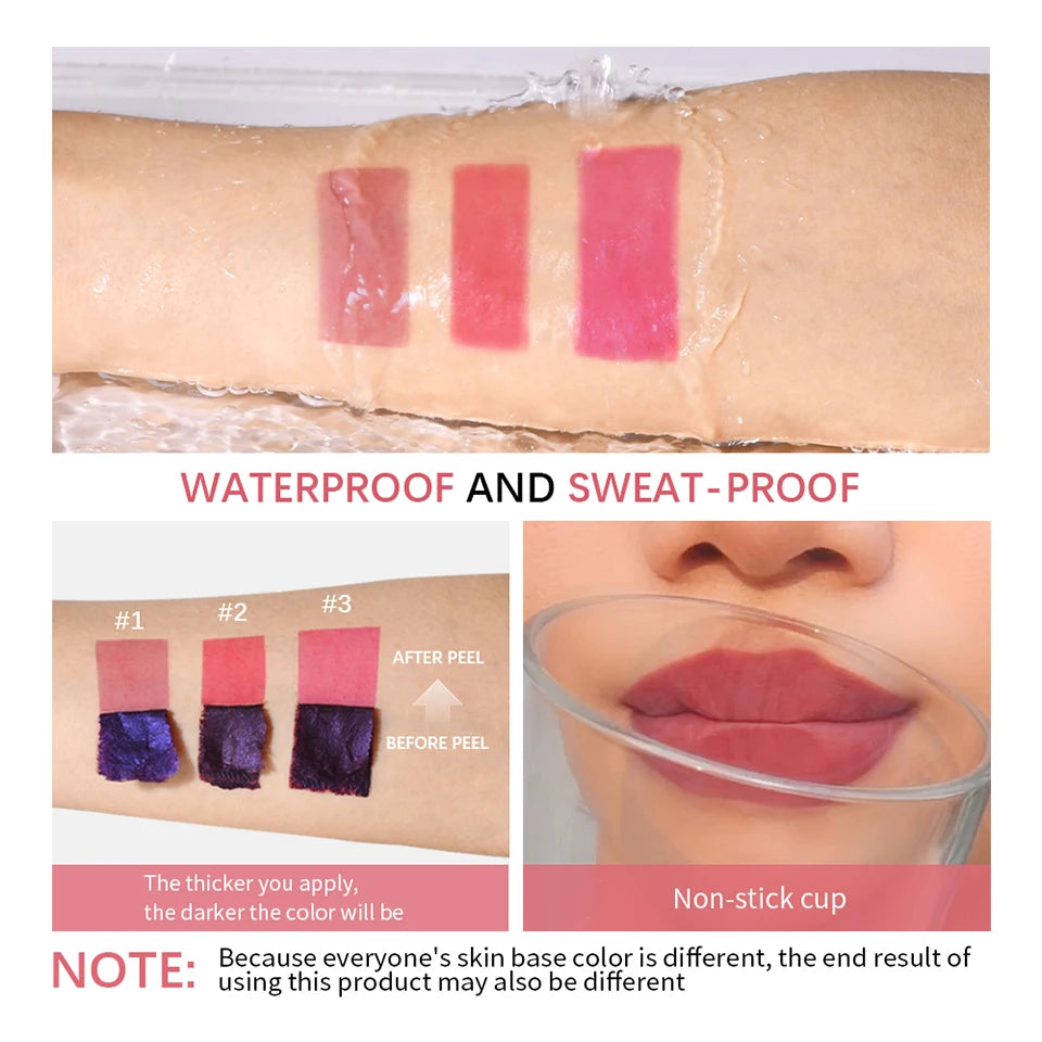 "Tinta labial efecto mate – Color intenso, larga duración, a prueba de agua"