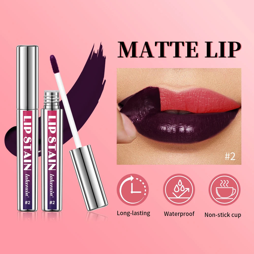 "Tinta labial efecto mate – Color intenso, larga duración, a prueba de agua"