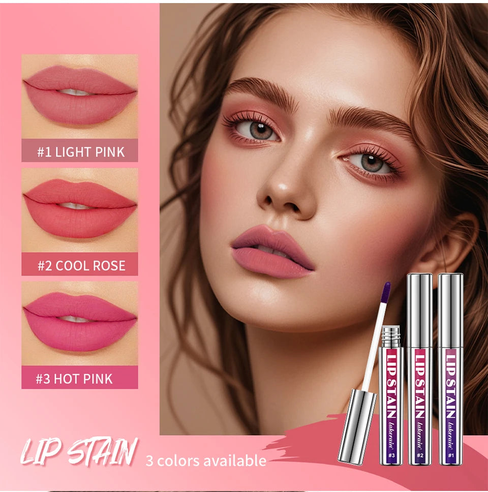 "Tinta labial efecto mate – Color intenso, larga duración, a prueba de agua"