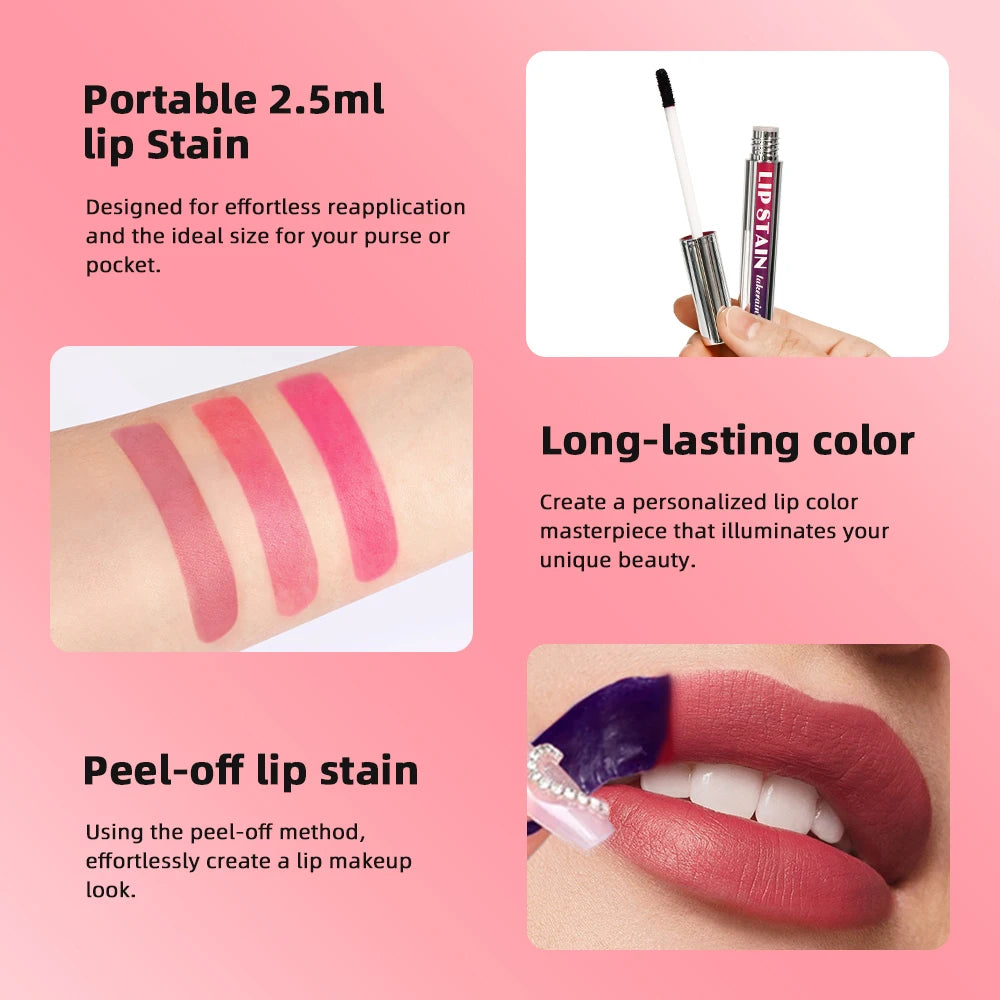 "Tinta labial efecto mate – Color intenso, larga duración, a prueba de agua"